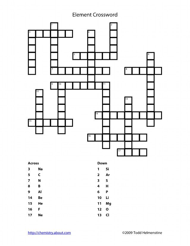 Crossword Quiz Answers